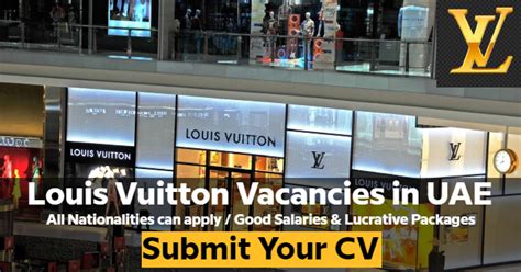 louis vuitton careers uae|louis vuitton customer service jobs.